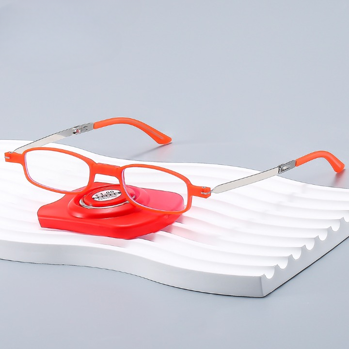 Foldable Reading Glasses with Mobile Holder