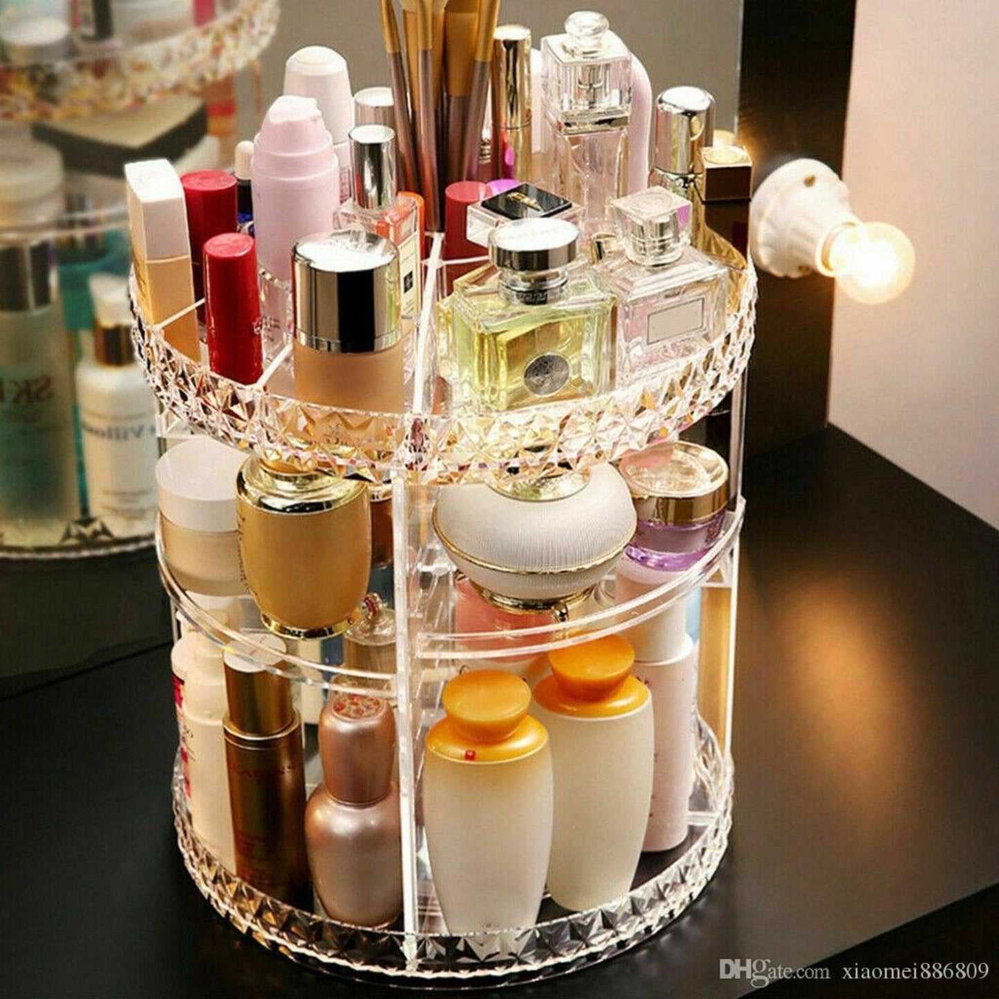 360° Rotating Makeup Organizer