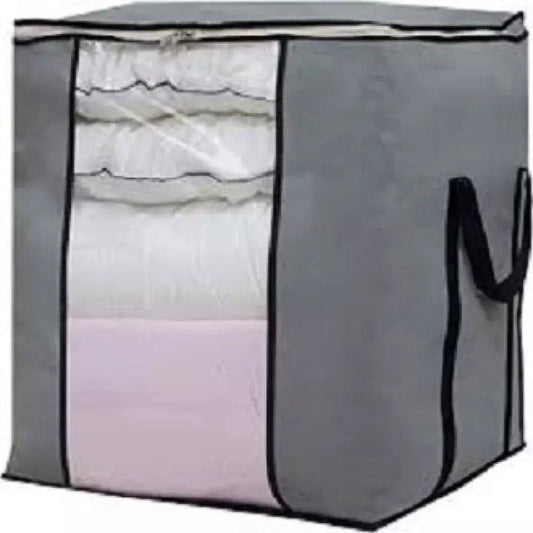 Multipurpose Storage Bag & Organizer for Clothes & Blanket | Grey